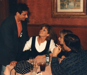Doug talking to some friends